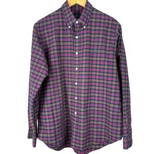 Ralph Lauren Polo men’s plaid button down shirt size large